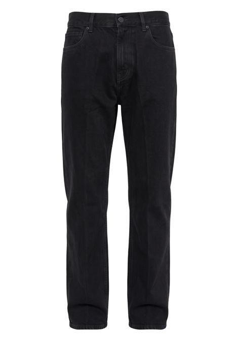 Grifoni Jeans Casey Carrot Fit in Denim di Cotone Nero Uomo GRIFONI | Jeans | G6AC0034DARK BLACK
